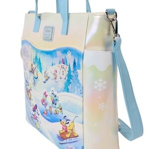 Loungefly Mickey and Friends large tote/backpack and matching wallet